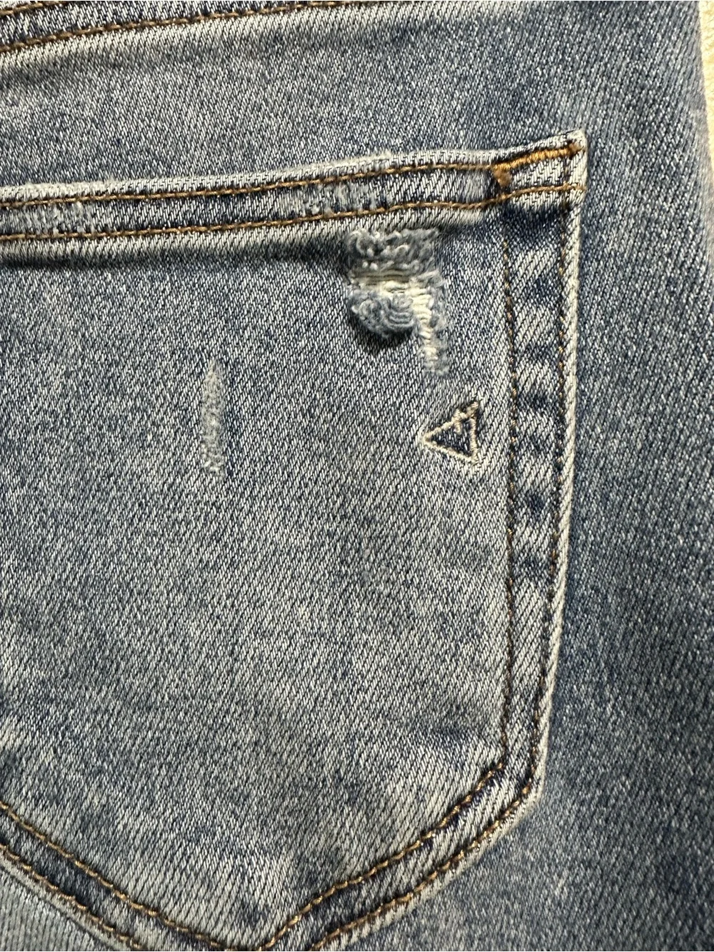 Women’s Hidden Distressed High Rise Mom Jeans